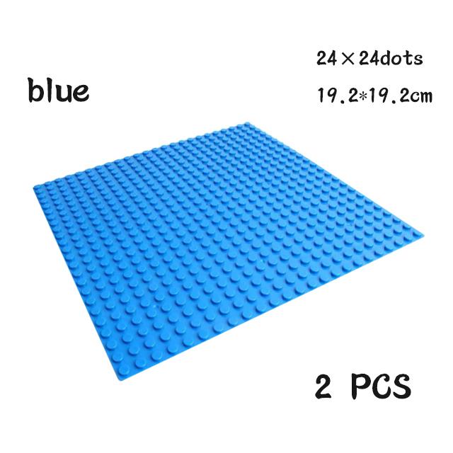Non-Toxic 24X24 20X20 Dots Classic 2Pcs Base Plates Blocks Small Size Diy Bricks Baseplates Abs Plastic Assembly Plate Blocks For Children
