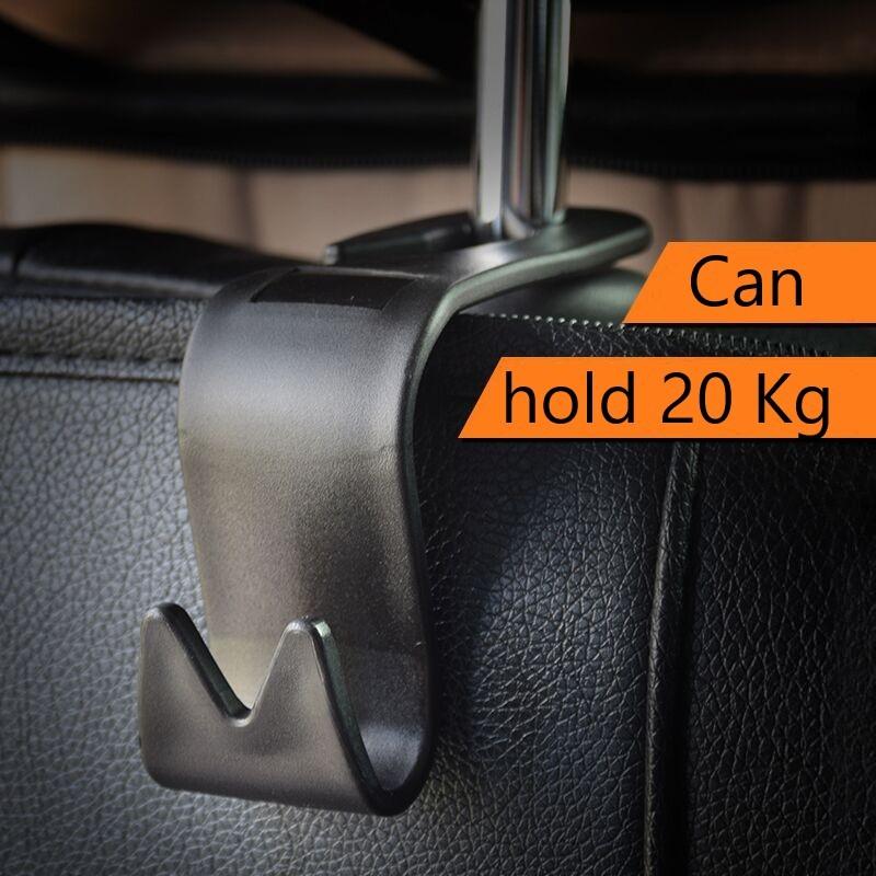 Universelle Auto Rücksitzhaken Auto Innenraumteile Tasche Aufbewahrungshänger Kopfstützenhalter Hängender Halter Langlebig Tragkraft 20kg