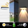 Solar Wall Light Outdoor 0.2w 3.7v Power Mount Waterproof Lamp Dimmable Panel House Fence Led Automatic In Night Backyard Garden