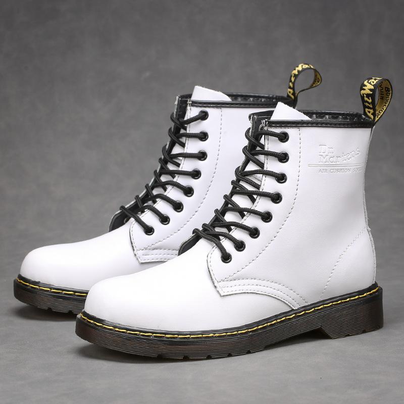 Martin boots retro pracovní boty 8-dílné motorkářské boty pánská obuv vysoké hnědá kůže neformální 1460