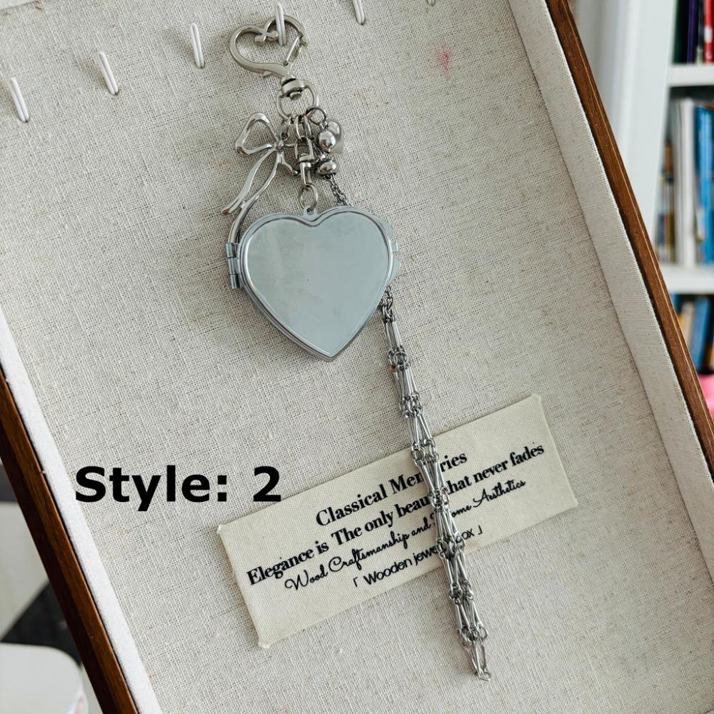 Charm Bag Accessories Lip Balm Bag Key Chain Stainless Steel Lipsticks Holder Protective Cover