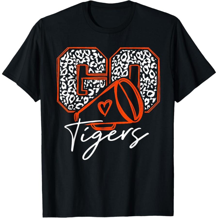 

Go Cheer Tigers Football T-Shirt XXXXXL чорний