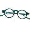 Ladies Anti Blue Light Reading Glasses HD Thick Retro Circular Frame for Middle Aged Elderly Women