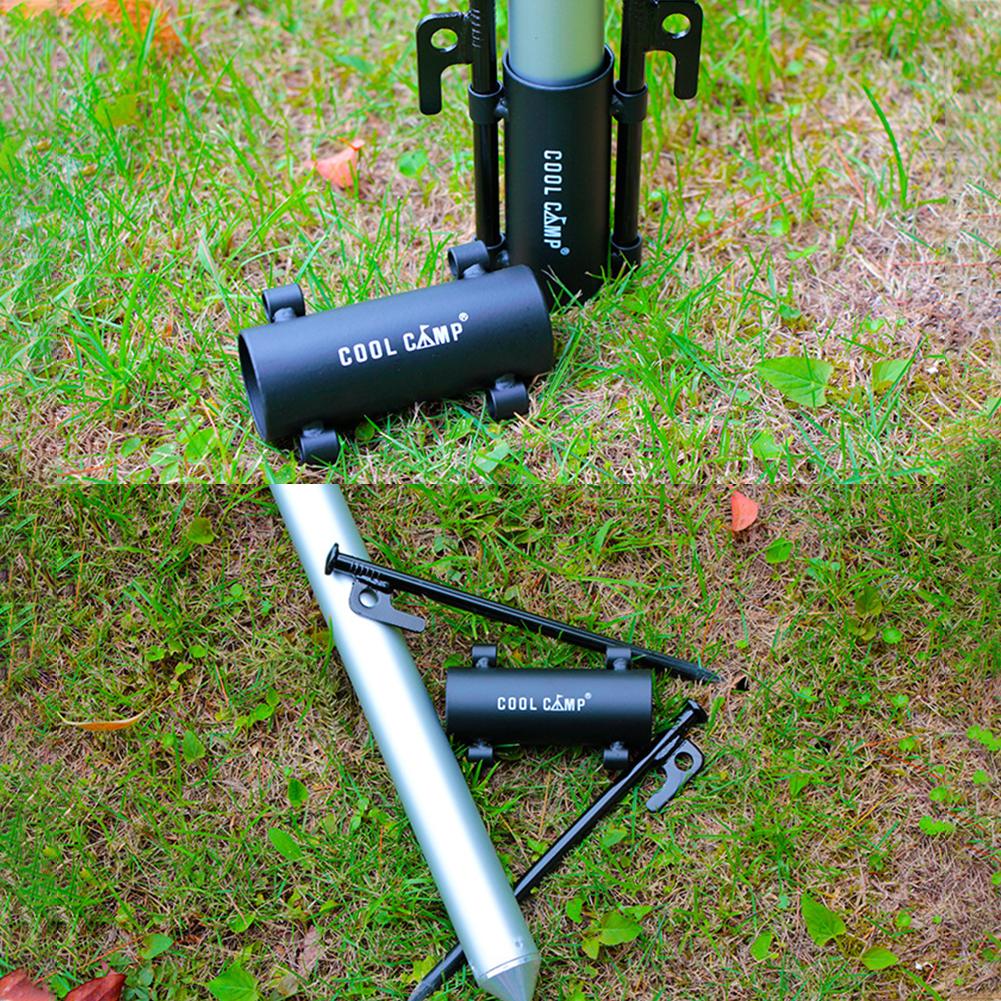 Outdoor Awning Fishing Canopy Poles Holder Windproof Tarp Pole Fixed Holder to Strengthen Windproof Tent Awning Pole Accessories