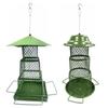 Metal Hanging Bird Feeder With Large Capacity ChewProof Design Level Monitoring For Wild Birds