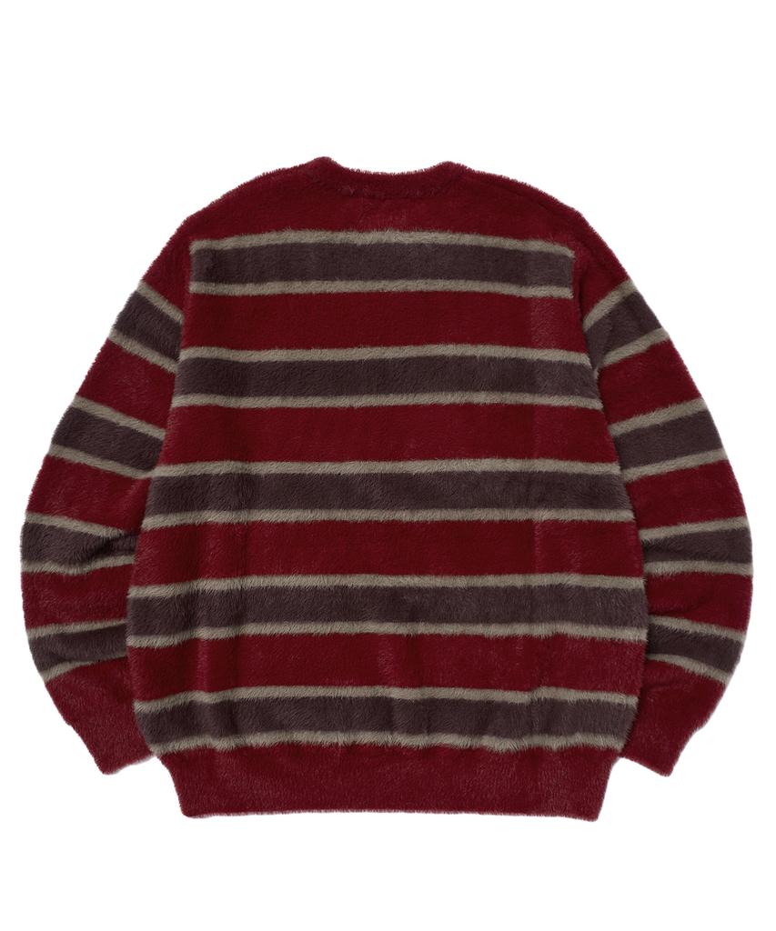 WKNDRS Striped Knit Sweater (Burgundy)