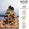 1pc, Mickey and Minnie (13) Home Decor Blanket: A Cozy Flannel Throw for Bedroom, Living Room, Travel, Camping, Car