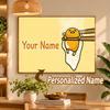 Custom Name Gudetama 5D Diamond Painting Personalized Full Drill Diamond Art Kit Gift