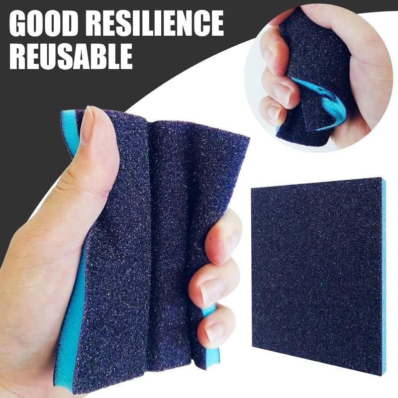 Double Sided Sponge Sandpaper Blocks Wet and Dry Sanding Sponges for Woodworking Metal Polishing Fine Grit Sanding Pad Wholesale