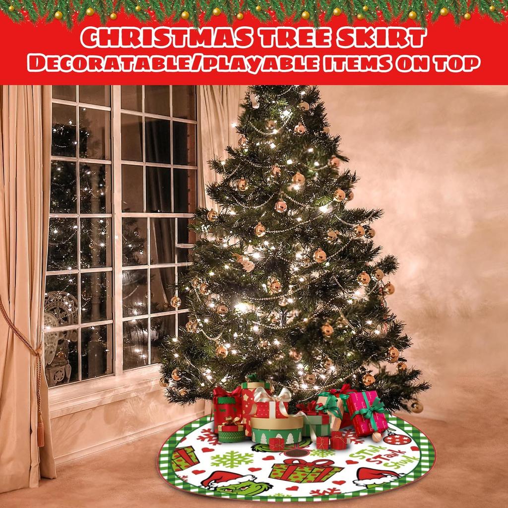Christmas Tree Crafts Decoration Bottom Tree Skirt Tree Circumference Cartoon Print