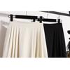 DIMANAF 2025 Plus Size Summer Elastic Skirts High Waist Casual Women Loose Long Skirt Pleated Fashion Vintage Maxi