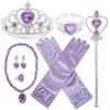 Bethany Home Princess Accessories Kids' Costume Set, 9-Piece Set, DIY Crafts for Princess Transformation, Sparkling Heart Tiara, Magic Wand, Gloves,