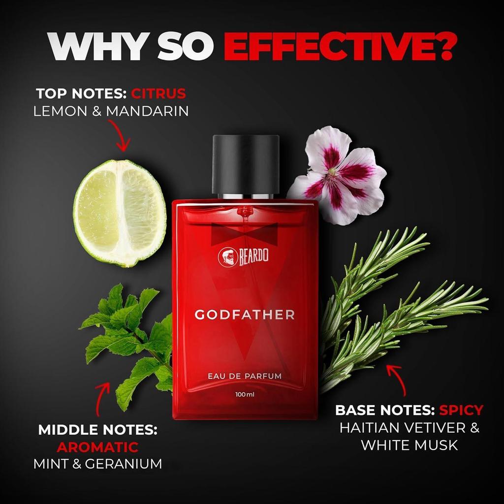 Godfather Perfume for Men, 100ml  Aromatic, Spicy Perfume for Men Long Lasting Perfume for Date Night Fragrance Body Spray for Men  Gift For Friends