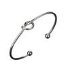 European and American love knot bracelet women DIY opening K gold and white gold hand jewelry kink