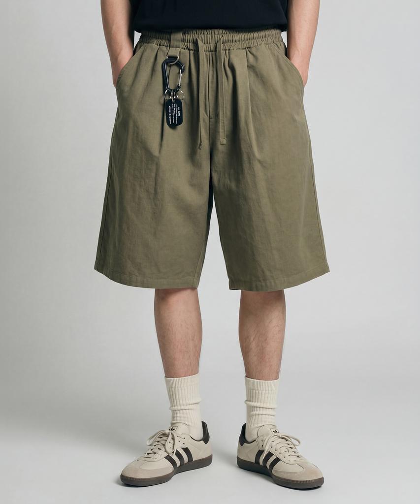JEMUT Cation D-Ring Bermuda Pants Khaki Kjsp2701