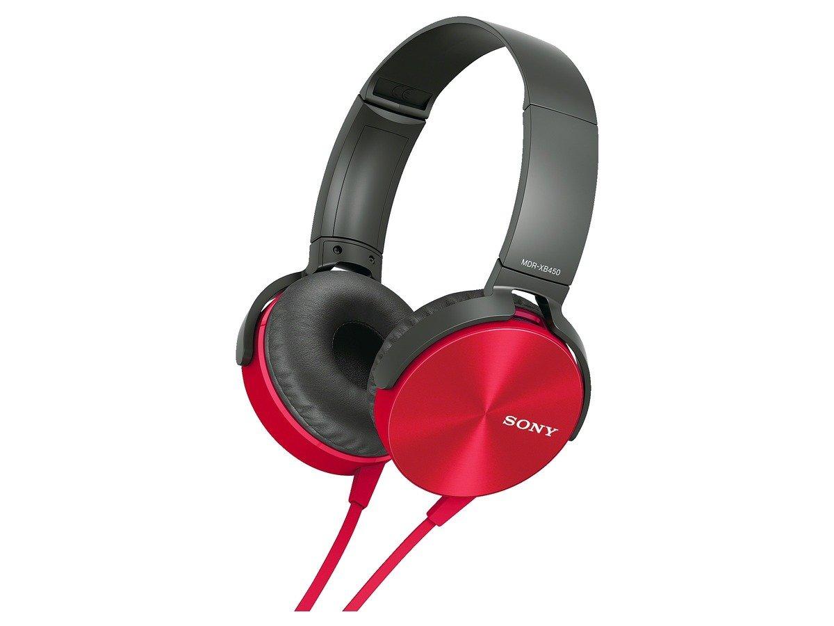 

Sony R MDR-XB450 Headphones Closed-back, Foldable, Red, MDR-XB450