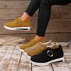 Slipper Damenschuhe Sommermode Einfarbig Plateauschuhe Herbst Slip-On Flache Damenvulkanisierte Schuhe Übergröße 36-43