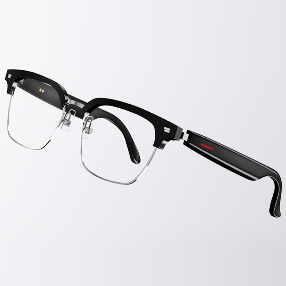 Smarte Brille KI Sprachassistent Outdoor Sportbrille mit Kamera Fernauslösung Open-Ear Sound Mikrofon & Lautsprecher für Arbeit Reise