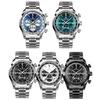 Neue Herren Quarzuhren Luxus Chronograph 30M Wasserdichte Armbanduhren Herrenuhr Reloj Hombre