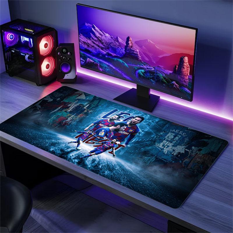 Barcelona Velký Herní Stůl Podložka Protiskluzová Podložka pod Notebook Tablet Velká Podložka pod Myš XXL Podložka Mini PC Herní Podložka S Uzamčeným Okrajem