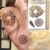 Nuevas Pegatinas Temporales de Tatuaje con Estampado en Caliente de Henna Transfronterizas para Mano, Pie y Brazo