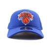 New Era Mesh Cap 9FORTY New York Knicks NBA TRUCKER MESH CAP BLUE NEW ERA NEW YORK KNICKS SNAPBACK 940 Hat AF A-FRAME A-Frame [Used]