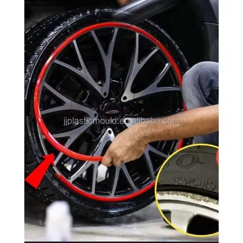 4 pezzi/set Automobile Per Cerchioni Ruote da 14-24 pollici Strisce Cerchio Decorativo Protettivo Antigraffio