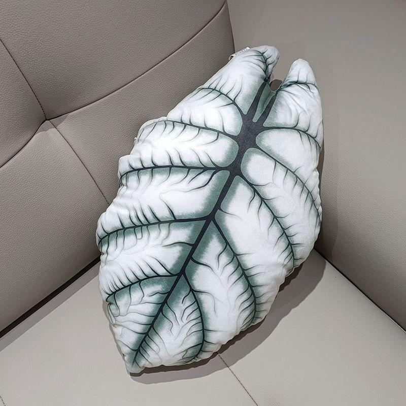 Tropical Plants Pillow for Living Room Sofa Cushion Leaf Pillow Turtle Back Decorative  Green Bedroom Leaves Plant Cushion