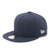 New Era 950 Basic NVY SWHI Flat Visor Simple Size 25J Cap, Navy, S/M,
