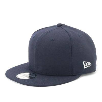 New Era 950 Basic NVY SWHI Flat Visor Simple Size 25J Cap, Navy, S/M,