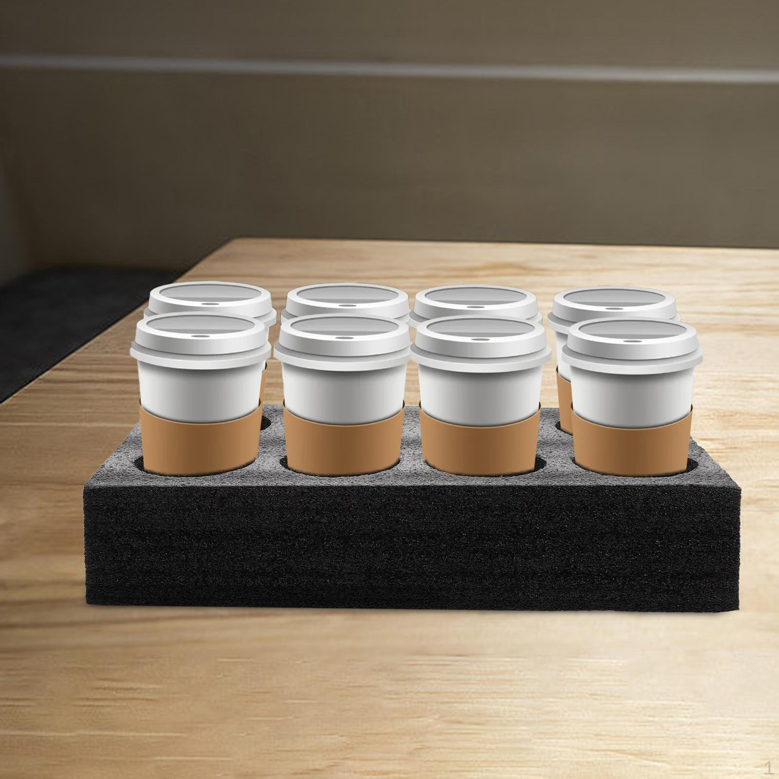 

Подставка для кофейного подноса, держатель для стакана, фиксирующий губку, инструмент для упаковки напитков в ресторанах eight holes