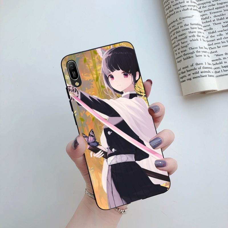 Tsuyuri Kanawo Demon Slaye Phone Case For Huawei Mate 40 30 20 10 Pro Lite Nova 9 8 5T Y7p Y7 Soft Black Phone Cover