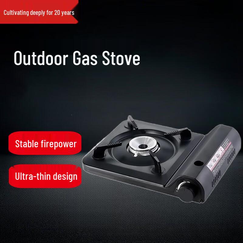 Portable Outdoor Cassette Gas Stove with 8 Canisters