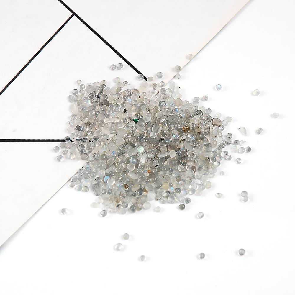 Hisenlee 500G Natural Crystal Aquarium Gravel Rocks Tumbled Crushed Stones Fountain Vase Planters Decorative Christmas New Year