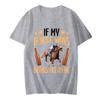 Fun T Shirt If My Horse Wins Drinks Are On Me Print T-shirts for Men Funny Adult T-Shirt Harajuku Loose Tshirt Men's Brand Tops