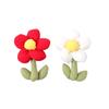 Bawełniane puszyste broszki kwiatowe dla kobiet przypinki do klapy roślinne