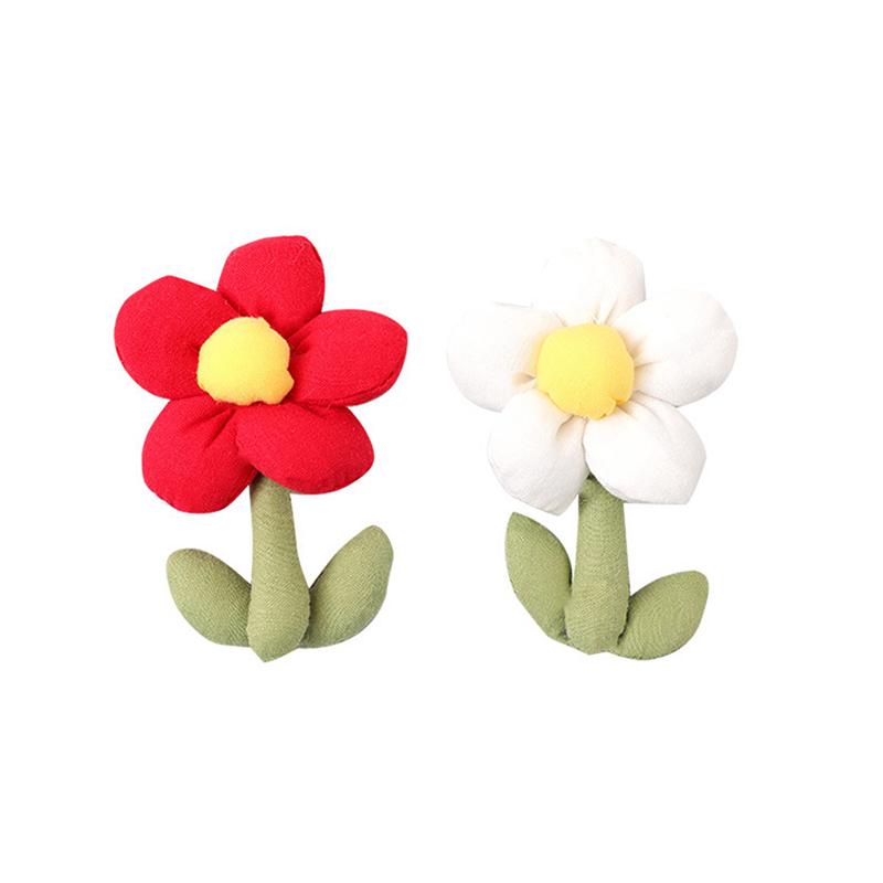 Bawełniane puszyste broszki kwiatowe dla kobiet przypinki do klapy roślinne