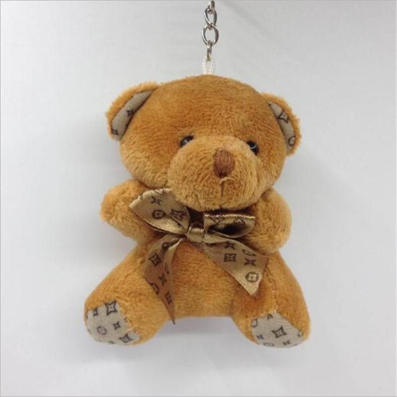 

1 шт 10 см плюшевая мягкая игрушка 4 цвета игрушки новый милый бант завязанный медведь плюшевая подвеска мягкая игрушка подарок на День святого Валентина для детей коричневый