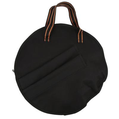 Borsa per batteria portatile in tessuto Oxford per strumenti a percussione, nera, a righe gialle