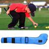 Nylon Portable Waterproof Children Soft Foldable Golf Club Bag for Outdoor Practice TrainingBlue
