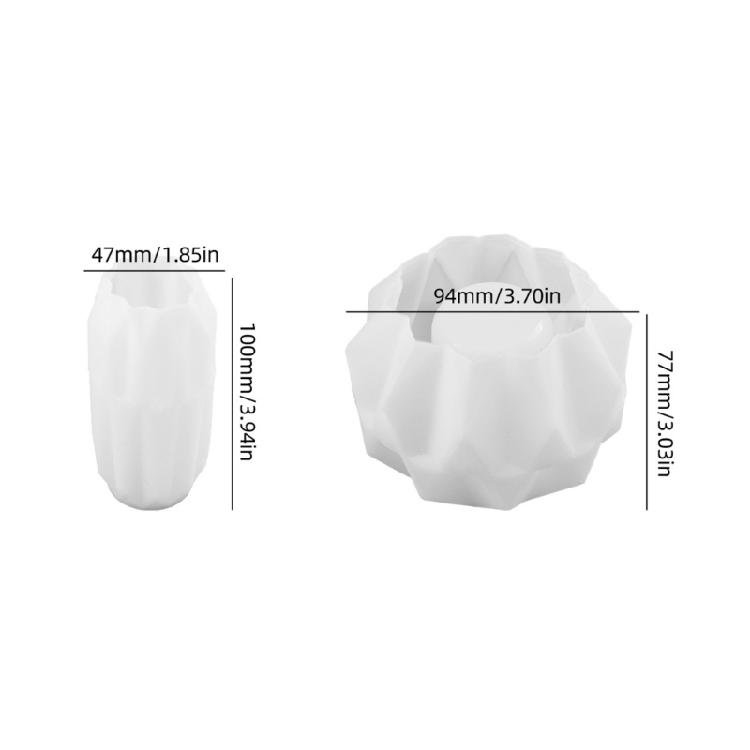 Sturdy Stylish Silicone Candle Mold Accessory for Crafting Practical Vases and Storage Containers Special Gifts Giving