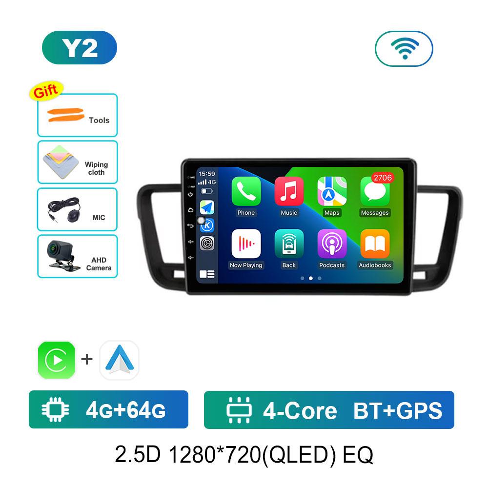 Car Radio Android 14 For Peugeot 508 2011 - 2018 GPS Multimedia Player Navigation Stereo DSP BT Head Unit Audio 4G Coolling Fan