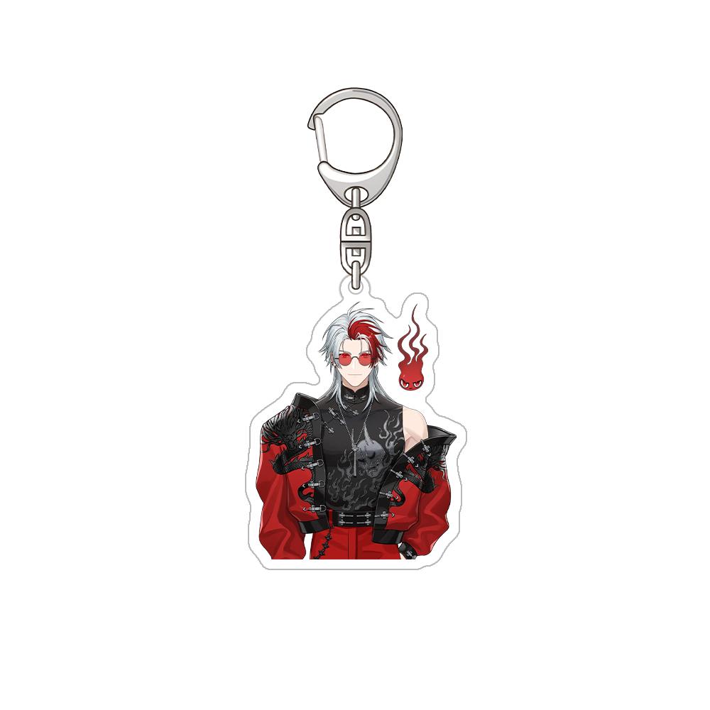 Nijisanji Aza Michiya Kouichi Inochi Urushiha Hunger Mikoto Miki Kioi Kima Tabbiito HD Acrylic Keychain Bag pendant anime goods