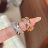 New Heavy Industry Cross Ring Wind Ring Design Finger Ring
