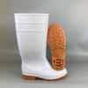 White High-Top Non-Slip Kitchen Work Boots, Oil, Acid & Alkali Resistant, Ideal for Chefs & Food Industry.