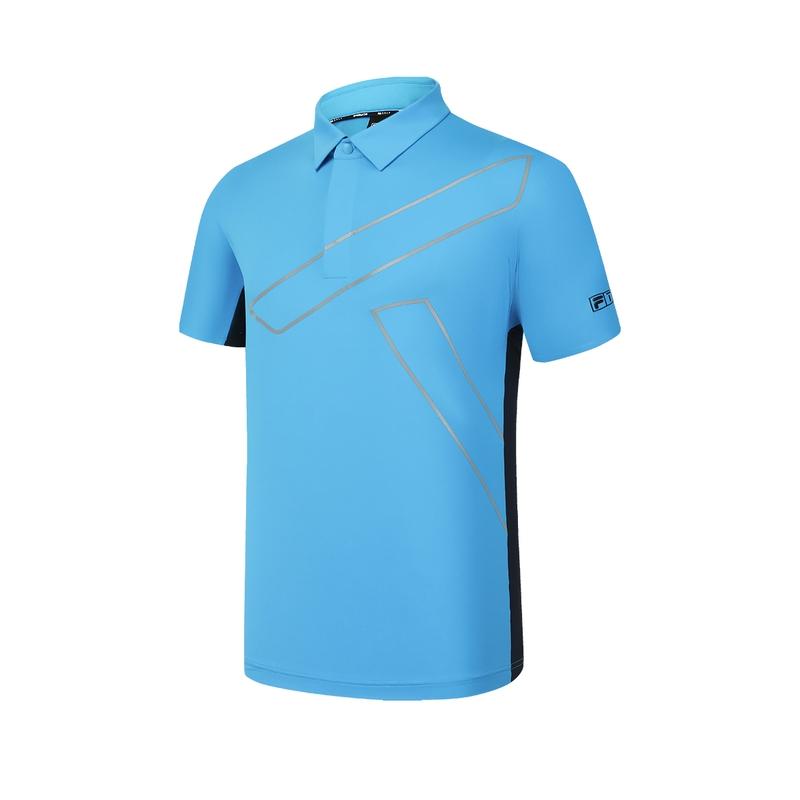 

New FILA Polo Shirt Men s Sunny Mountain Blue A11M435141FBU 185/104A/XXL