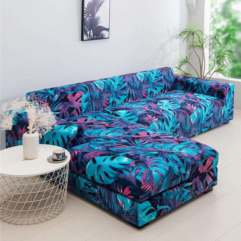 Stretch Couch Covers Soft All-Inclusive Armchair Sofa Slipcover Fitted L-Shaped, Sectional, Chaise Sofa Cover 1/2/3/4 Seater 1Pc