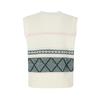 VISITINNEWYORK Jacquard Point Knit Vest (Va1Vk10)