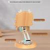 Creative Cartoon Phone Stand: Cute, Fun Solid Wood & Aluminum Alloy, Thickened Base, 360° Rotating Rod, Unique Gift.