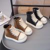 Girl Boots  Versatile Comfort Girls Shoes Soft Sole Anti Slip Casual Mid Length Boots Simple Retro Trend Child Shoes